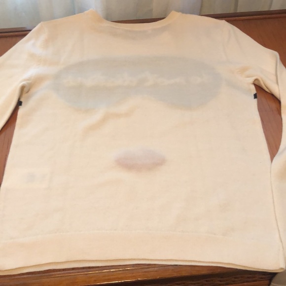 Alice + Olivia Cream Sweater with Graphic Design - Picture 8 of 12